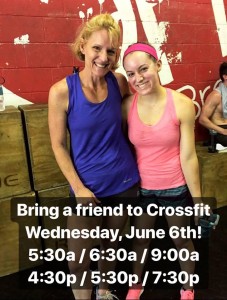 Read more about the article Bring a Friend to Crossfit – Wed 6/6/18